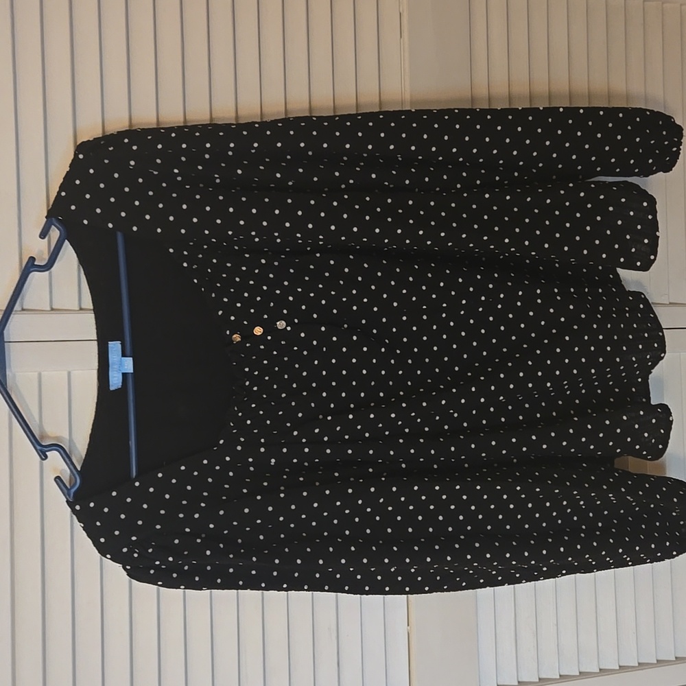 NWT Draper James Square Neck Pokadot Blouse